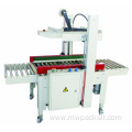 carton box packing machine work with strapping machine